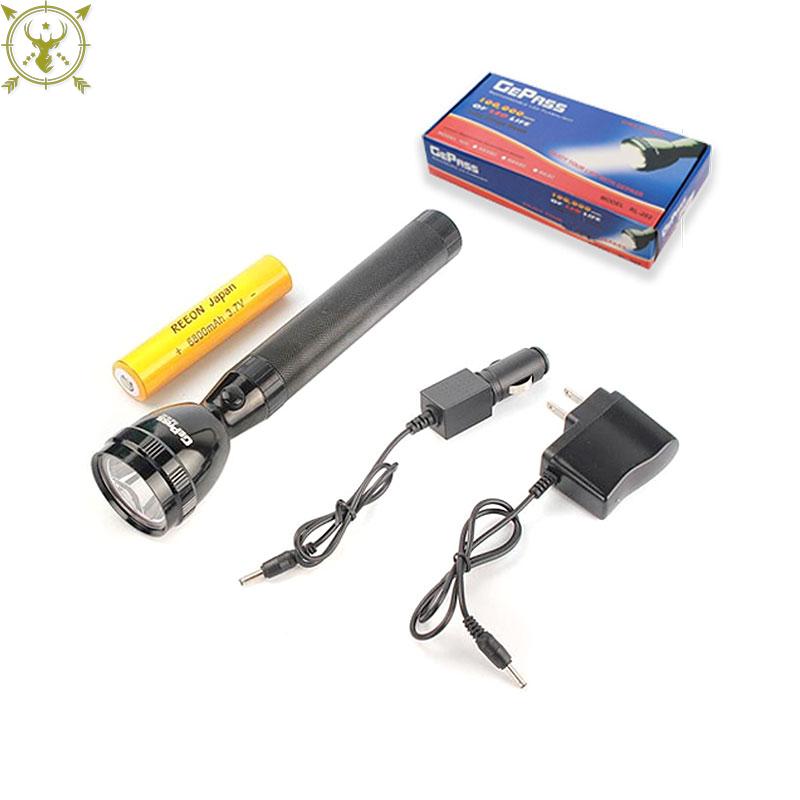 GEEPAS Rechargeable High Range Torch Flashlight RL-202