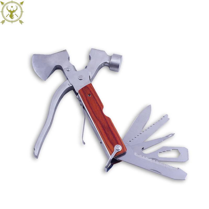Multi Function Folding Hammer Axe Pliers Screwdriver Tools Set Stainless
